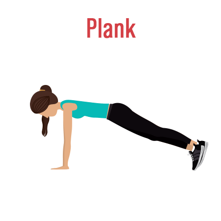 Plank Vector Gif Image - Bodyweight Workout